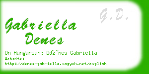 gabriella denes business card